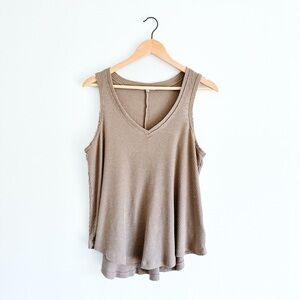 Z Supply Rib Hacci Vagabond V-Neck Tank -